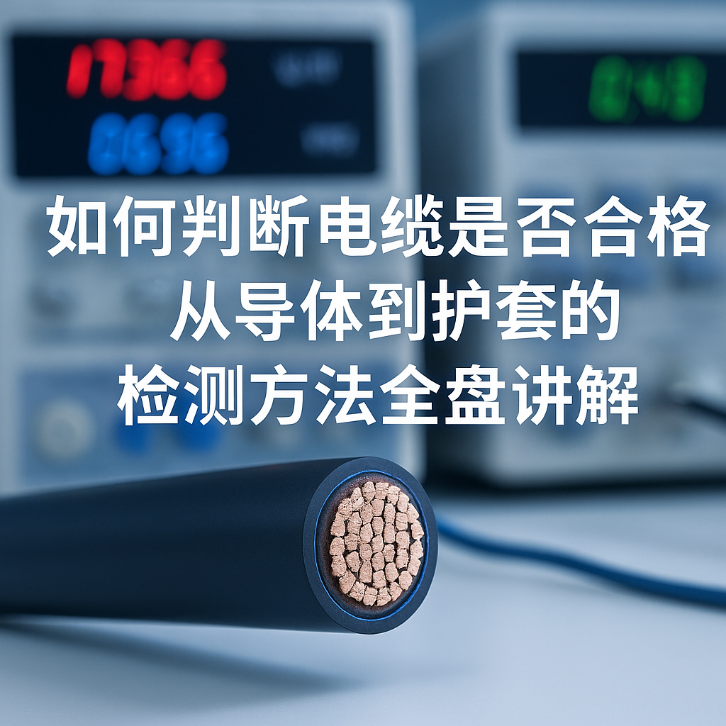 怎样判断电缆是否及格？从导体到护套的检测要领通盘解说