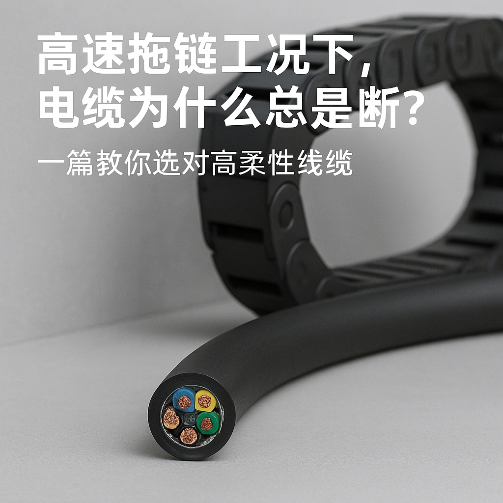 高速拖链工况下，，电缆为什么总是断？一篇教你选对高柔性线缆