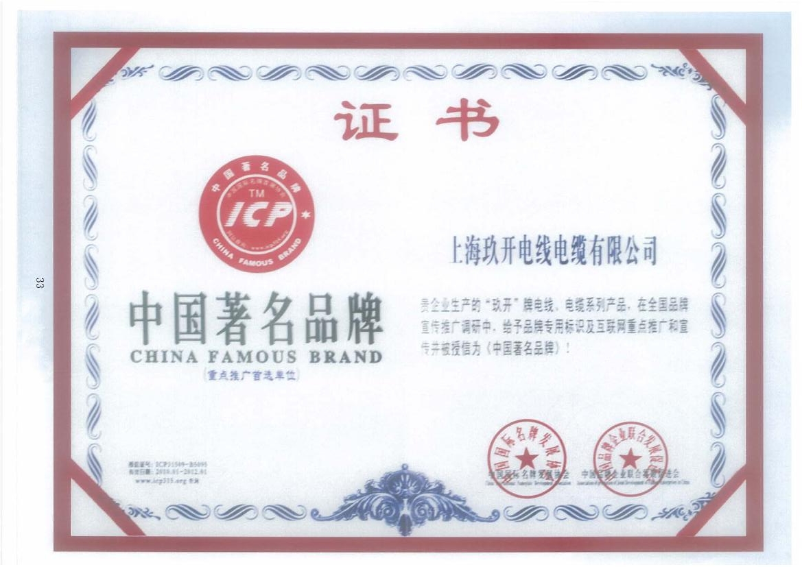 龙8头号玩家中国著名品牌证书